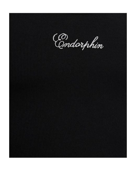 MSGM Black Logo Cotton Blend Tank Top for men