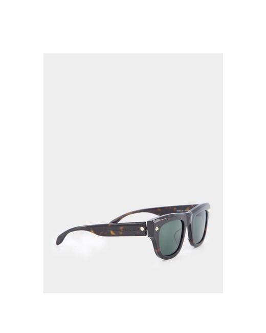 McQueen Green Eyewear Tinted Square Frame Sunglasses for men