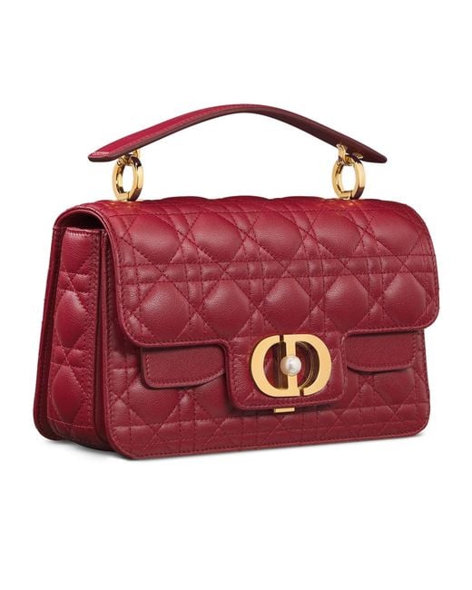 Dior Red Small Jolie Top Handle Bag