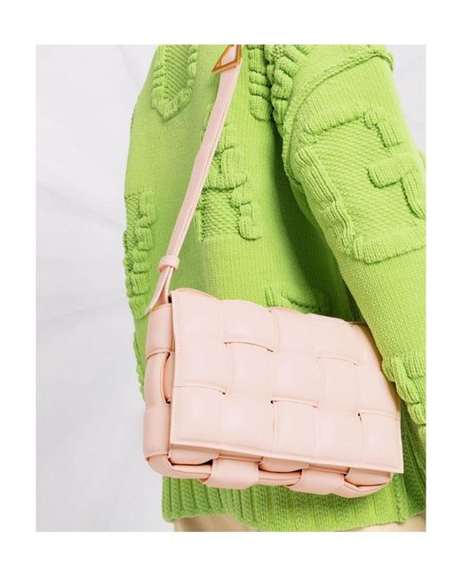 Bottega Veneta Pink Cassette Strapped Crossbody Bag