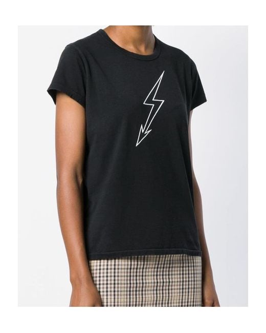 Givenchy Black Lightning Printed T-Shirt