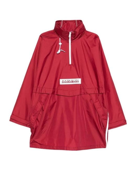 Napapijri Red Rainforest Axl Anorak for men