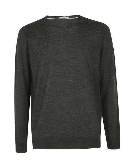 Paolo Pecora Green Crew Neck Sweater for men