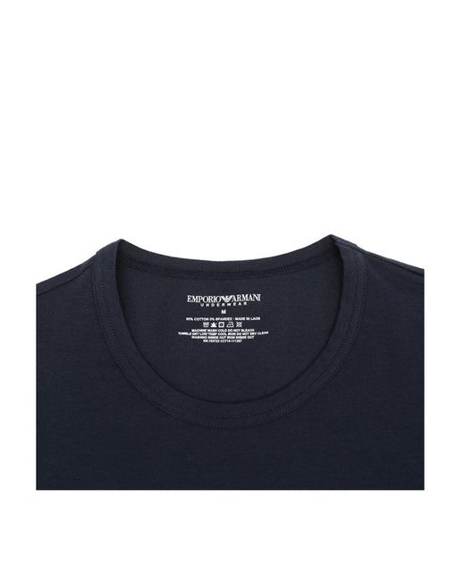 Emporio Armani Blue Logo Two-Piece T-Shirt Set for men