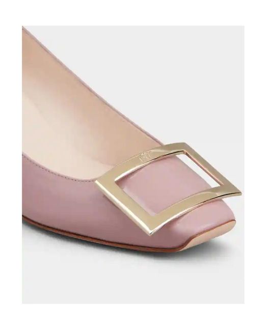 Roger Vivier Pink Trompette Logo Heels
