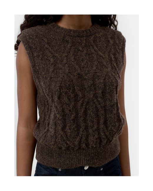 Closed Brown Crew-Neck Vest