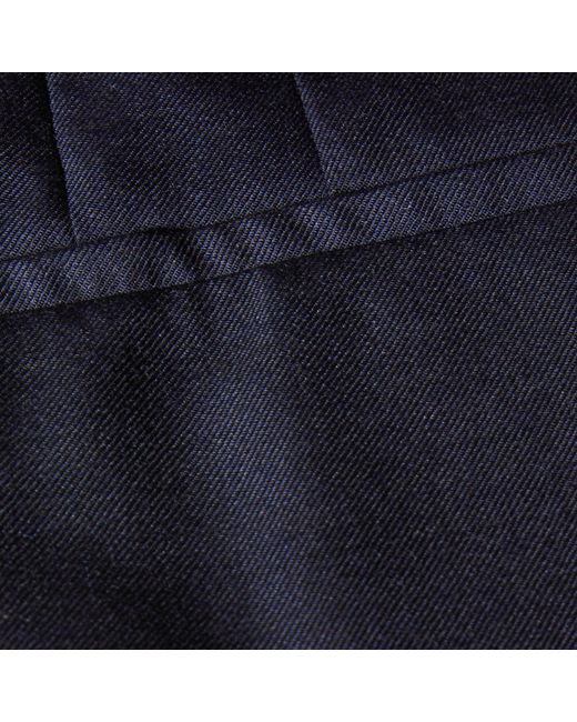 Saint Laurent Blue Straight Leg Trousers for men