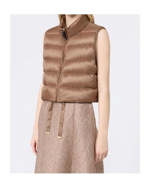 Max Mara Brown The Cube Mtcfavilla Quilted Puffer Jacket