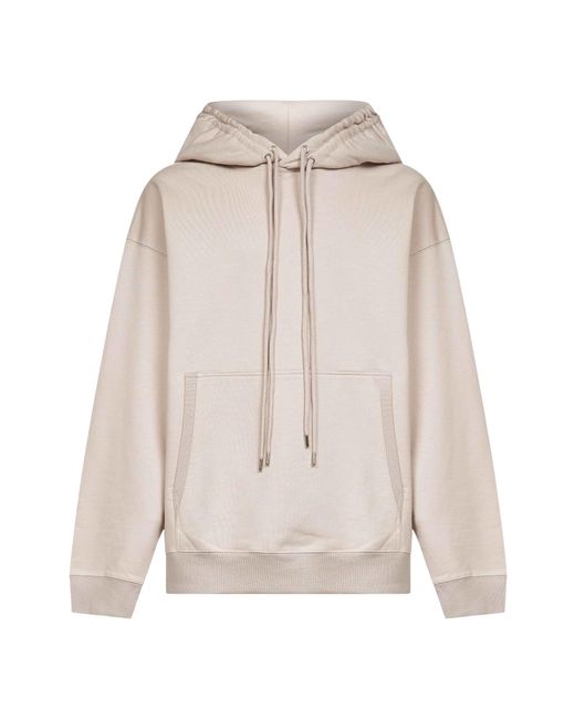 Dries Van Noten Natural Drawstring Hooded Sweatshirt for men