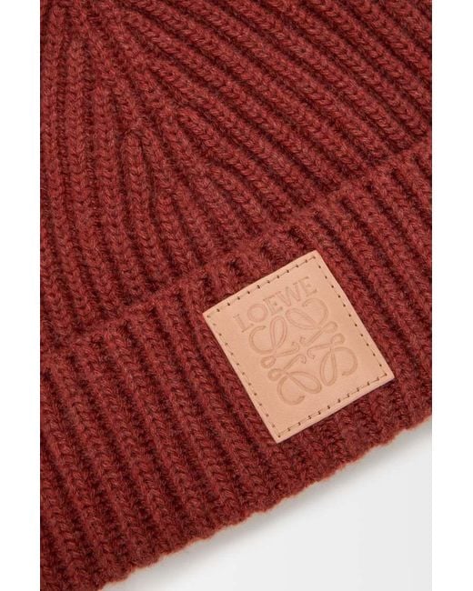 Loewe Red Beanie