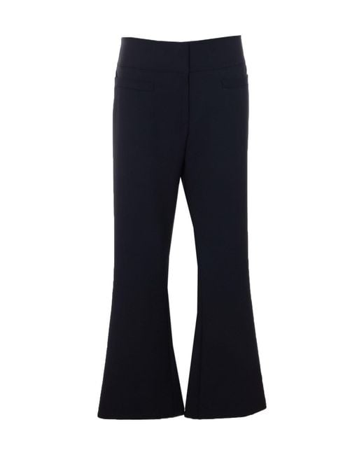 Courreges Blue Courrèges Heritage Cropped Bootcut Pants
