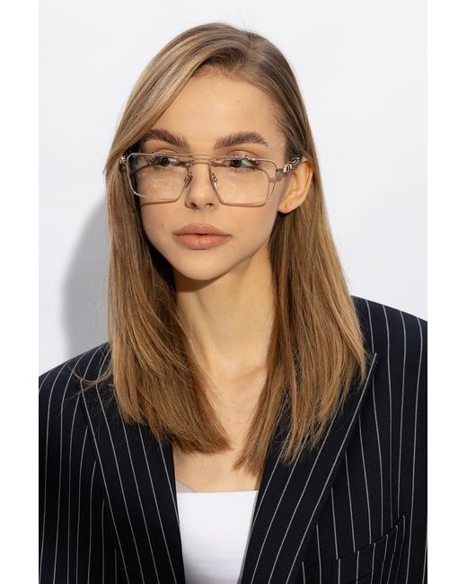 Balmain White Eyewear Brigade Vi Optical Glasses for men