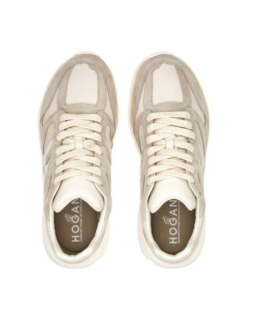 Hogan Multicolor H Logo Patch Panelled Sneakers for men