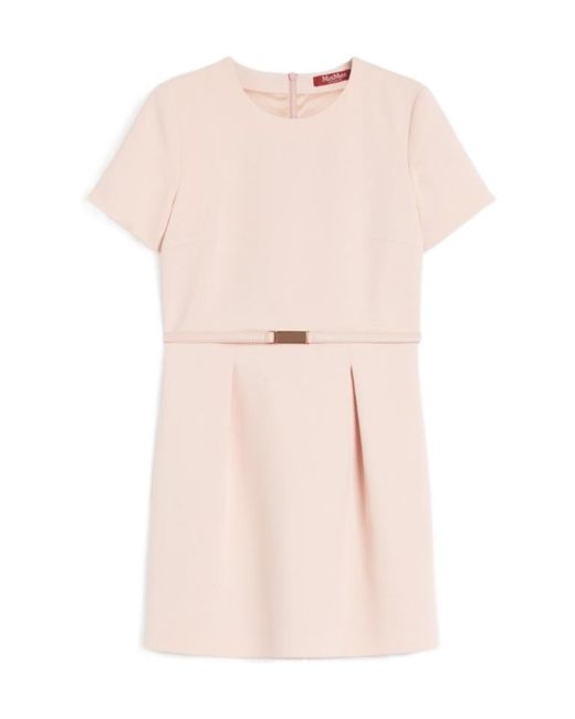 Max Mara Pink Cady Mini Dress