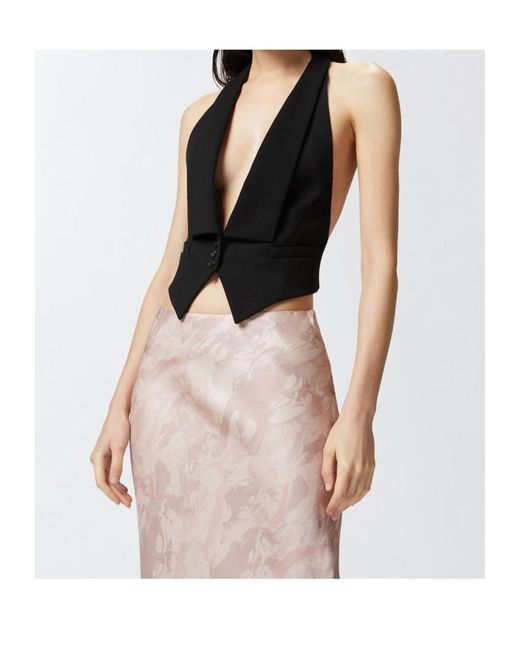 ベスト・ジレ PINKO Women Vests 104931 A213Z99 Black PINKO Vests Women on Sale & Authentic - POIZON