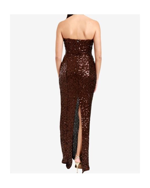 Aniye By Brown Sequin Dress