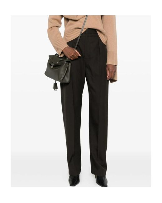 Lemaire Black Pleated-Pocket Trousers