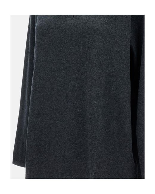 Lisa Yang Blue Caisa Polo Knitted Top