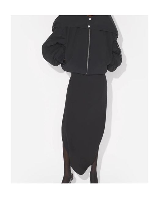 Jean Paul Gaultier Black Zip-Fastening Cropped Bomber Jacket