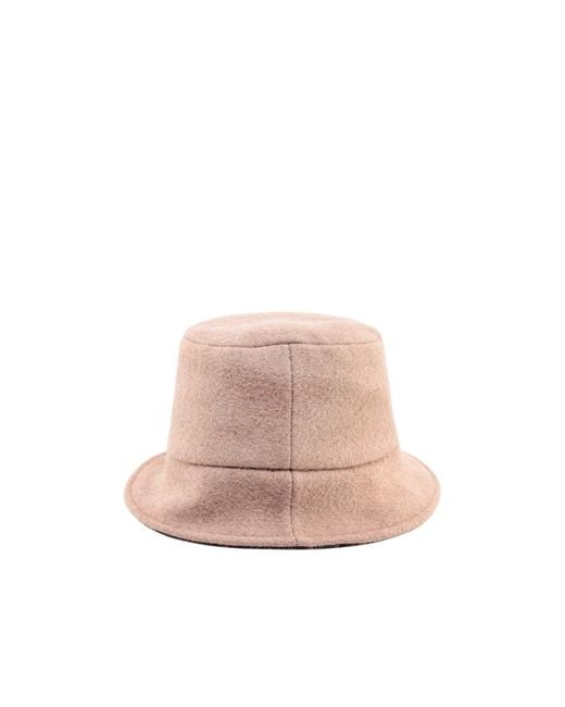 Fendi Pink Felted Wool-Silk Bucket Hat