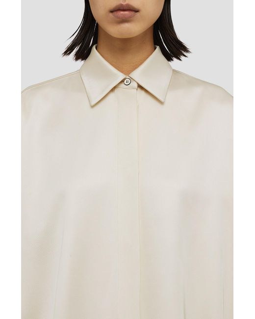Jil Sander White Silk Shirt