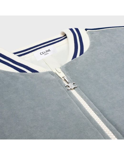 Céline Blue Teddy Tracksuit Jacket