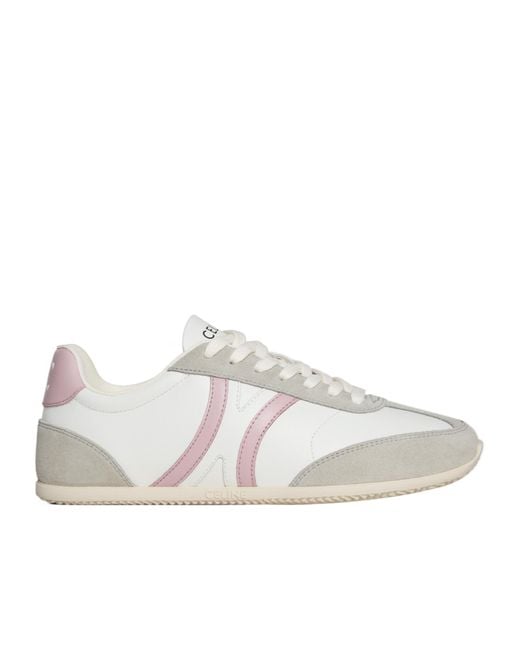 Céline White Jogger Low Lace-Up Sneaker