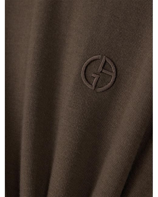 Giorgio Armani Brown Slim-Fit Sweater for men