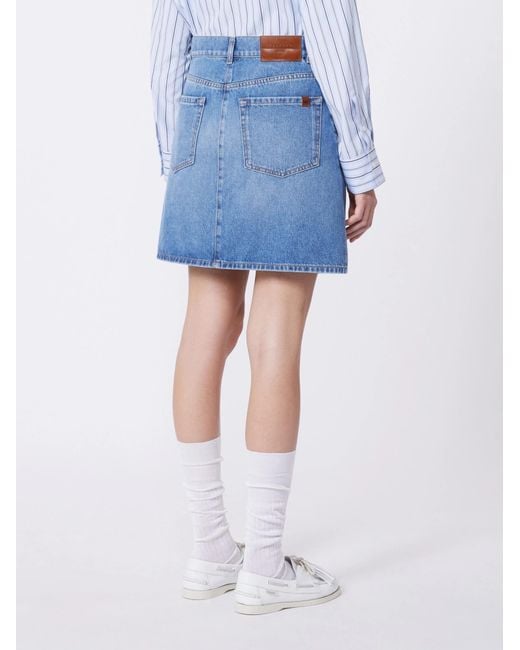 Weekend by Maxmara Blue Denim Mini Skirt