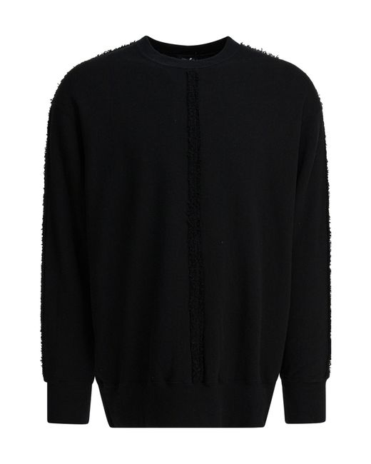 Comme des Garçons Black Comme Des Garçons Homme Frayed Crewneck Sweatshirt for men