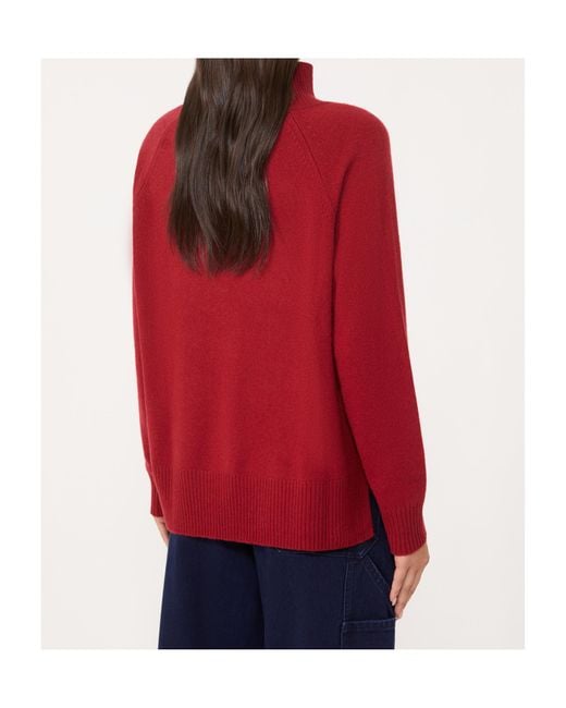 Weekend by Maxmara Red Long-Sleeved Turtleneck