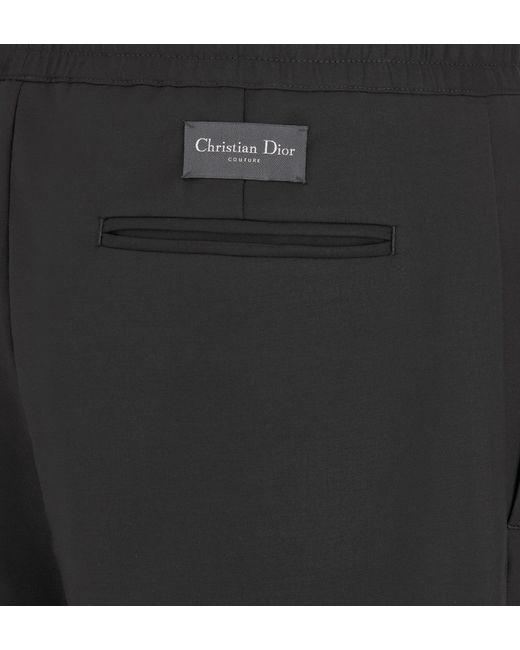 Dior Black Homme Straight Leg Track Pants for men