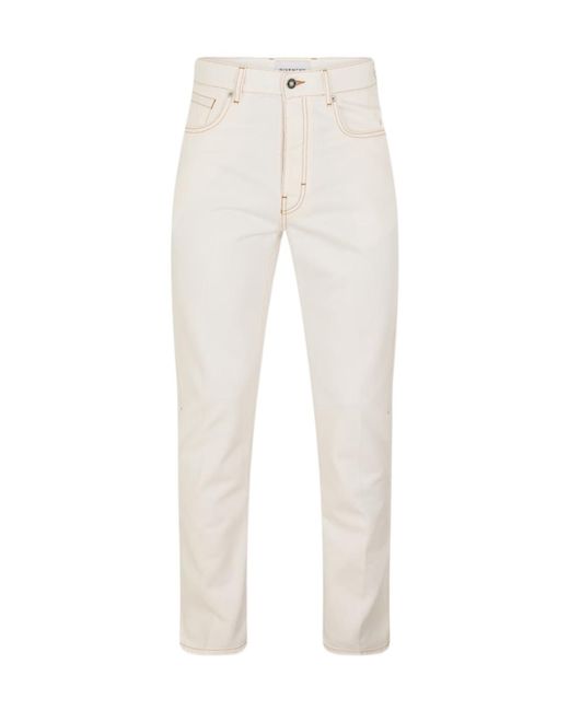 Givenchy White Straight Jeans for men