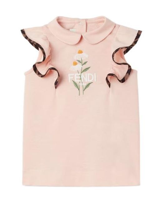 Fendi Pink Jersey Baby Dress