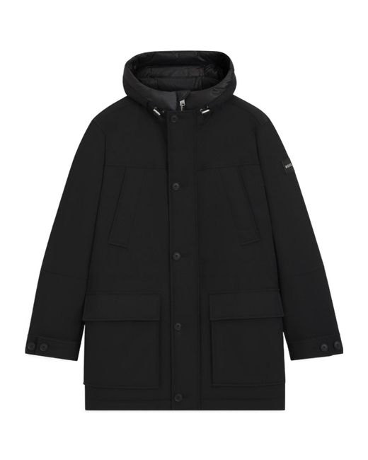 Boss Black Minimalist Hooded Jacket for men