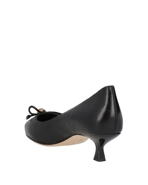 Tory Burch Black Pointed-Toe Leather High Heels