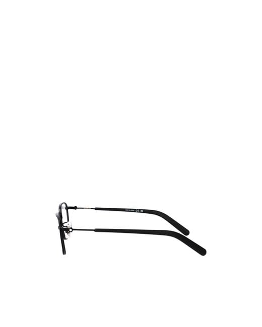 Montblanc White Eyewear Square Frame Glasses for men