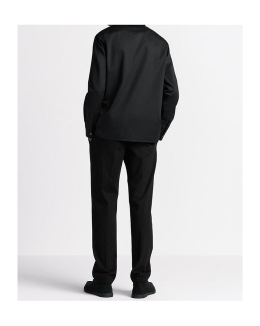 Dior Black Straight-Leg Elasticated Waist Pants for men