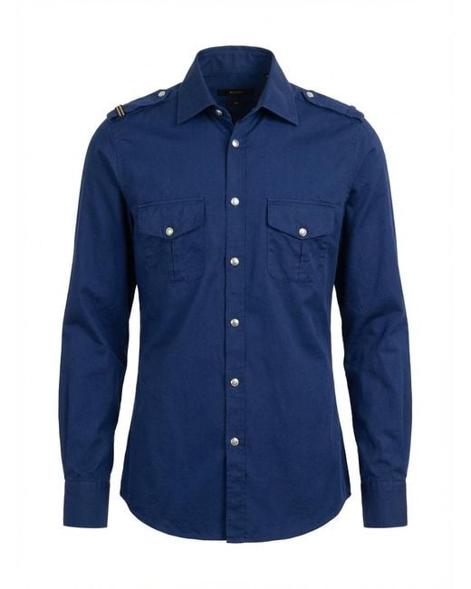 Gucci Blue Button Shirt