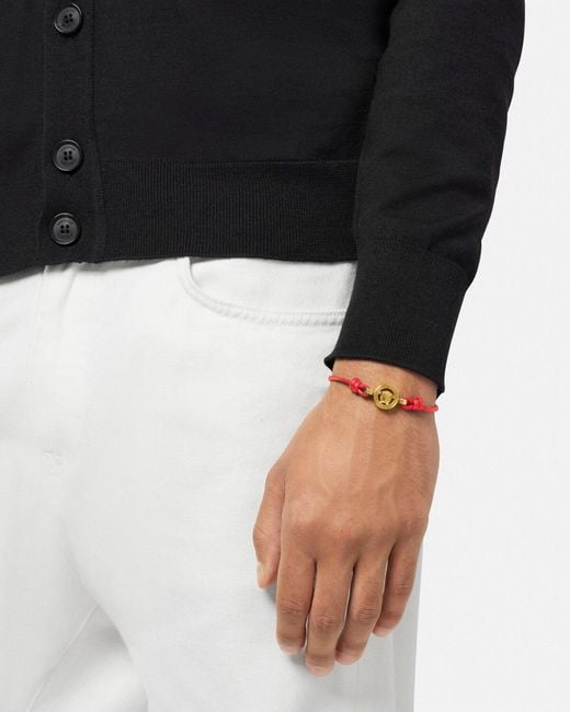 Versace White Medusa '95 Pull-On Bracelet for men