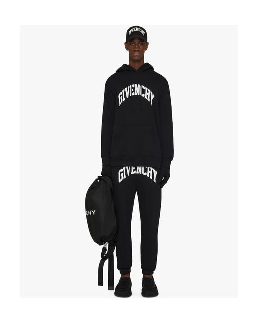 Givenchy Black Logo Printed Joggers for men