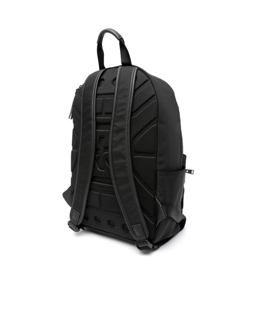 Premiata Black Zippered Backpack for men
