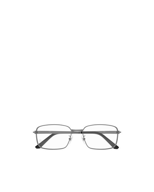 Cartier White Rectangular Frame Glasses for men