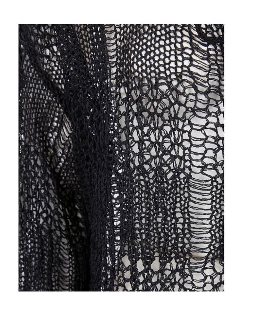 Y's Yohji Yamamoto Black Tie Knitwear