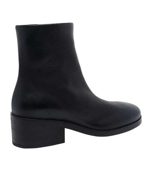 Marsèll Black Chunky Heeled Ankle Boots