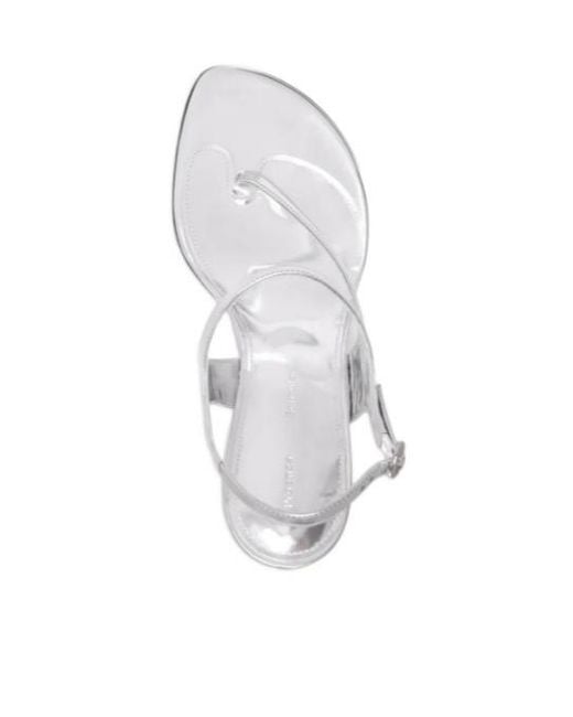 Proenza Schouler White Leather Heeled Sandals