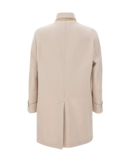 Eleventy Natural Single Breasted Coat for men