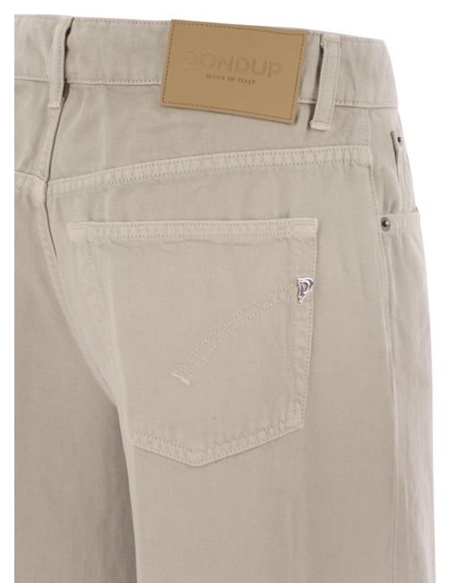 Dondup Gray Marlen Wide-Leg Jeans