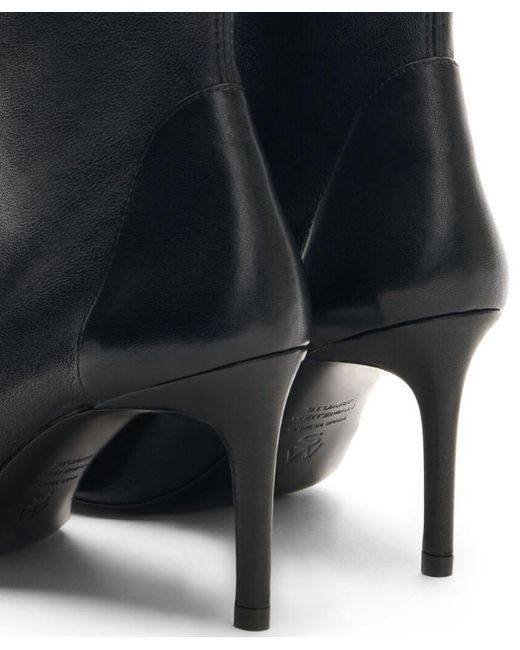 Stuart Weitzman Black Pointed Short Boots