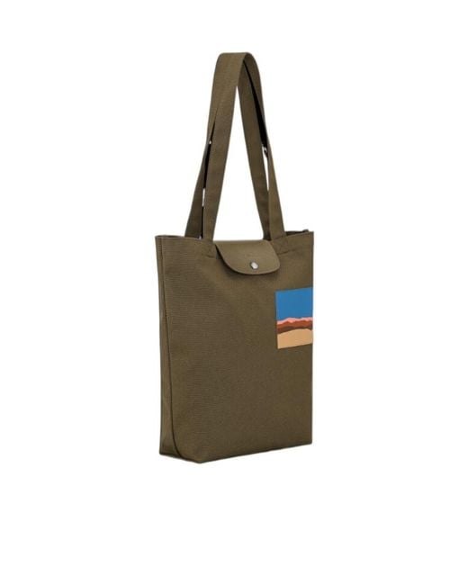 Longchamp Metallic Caroline Helain X M Tote Bag
